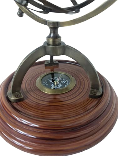 ノーブランド ブラス製アーミラリ天球儀