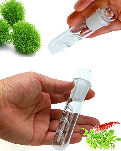 Aquarium Supplies Planaria Trap Crystal Red Shrimp Tank Aquarium Bristle Worm Catcher, Shrimp Dwarf Shrimp Ghost Shrimp Live Freshwater Cleaning Supplies Clear Glass Leeches Catching Tube (3 Holes)