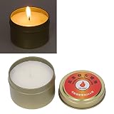 Candle - 24 Godziny Długo Płonąca świeca Awaryjna, Wodoodporna Bezdymna Długo Palić świece dla Przerw w Dostawie Prądu, Natychmiastowe świece Awaryjne dla Outdoor, Camping,(Złoto)