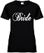 Women's Wedding Size M T-Shirt (BRIDE) Ladies Bridal Party Tee Shirt