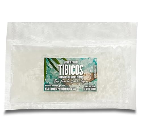 Probióticos, Superalimento Tibicos Kefir Búlgaros de Agua 50g - Potentes Probióticos Cultivados con Amor y Cuidado por Hierba Linda Vegan - 100%. Naturales