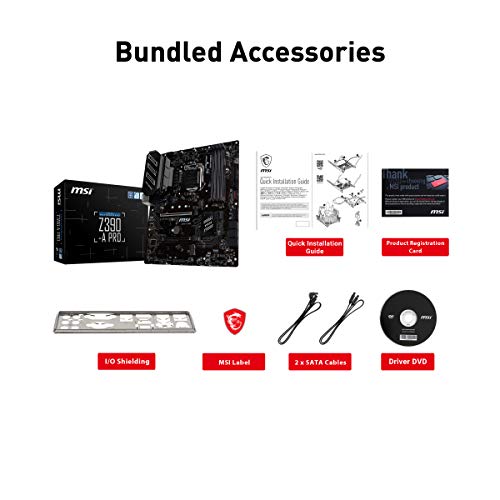 Scheda Madre MSI Z390-A PRO LGA1151 – ATX Con DDR4, M.2, USB 3.1, HDMI E DP