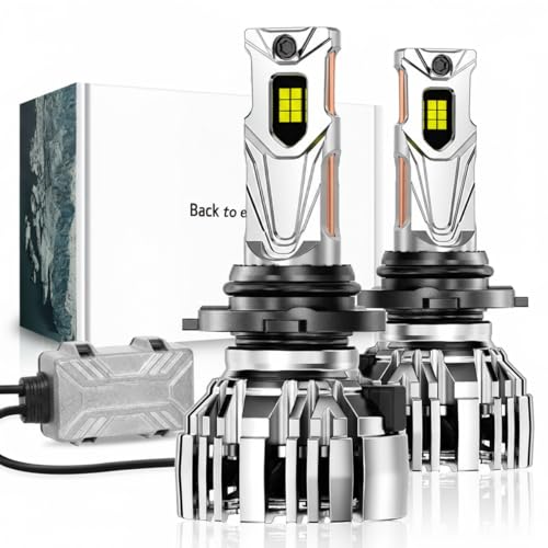 NOVSIGHT 9005 LED Fog Lights Bulbs - 55000 Lumens Ultra-Bright,100000 Hours Lifespan, 6500K Cool White Light, IP68 Waterproof, Pack of 2