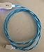CANDY FLOW MOVING EL LIGHT-UP flow led USB data charger cable for iPhone X 8 7 6 5s (Blue)