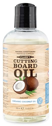 CLARK'S Cutting Board Oil Made with Organic Coconut Oil, 12 Oz - Food Grade