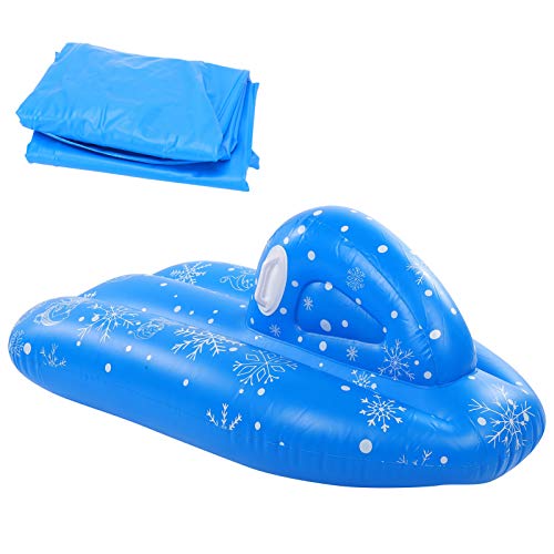 Restokki Inflation Children Skiing Car Kid Inflatable Snowboard Inflate Snow Tubing Raft Toy