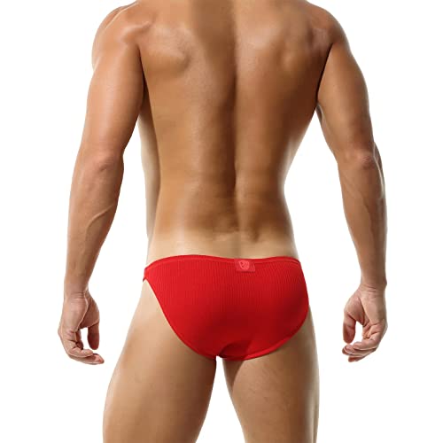 Bangwear Profile Briefs Men's Bikini Brief Soft Rid Bikini Underwear Red #TOP3