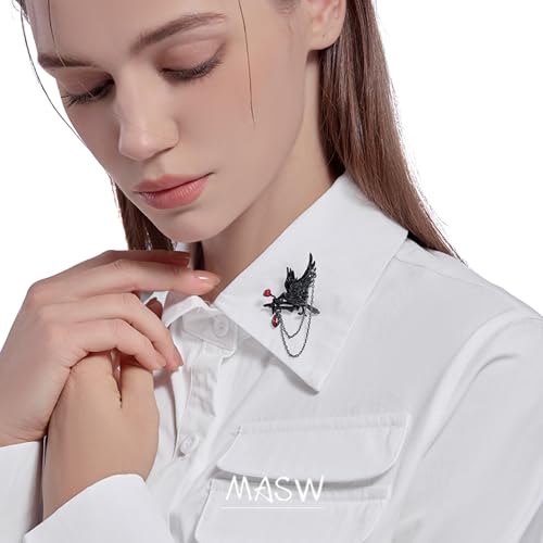 original design Hip Hop Gothic brooch Crow Lady Party gift M33622