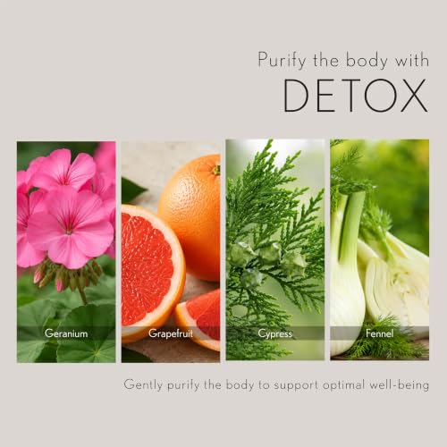 Image of TARA Spa Therapy Detox Body & Massage Oil - Premium Organic Oil for Purification & Rejuvenation, 100% Pure Essential Oils, Juniper, Grapefruit & Cypress, 4 oz