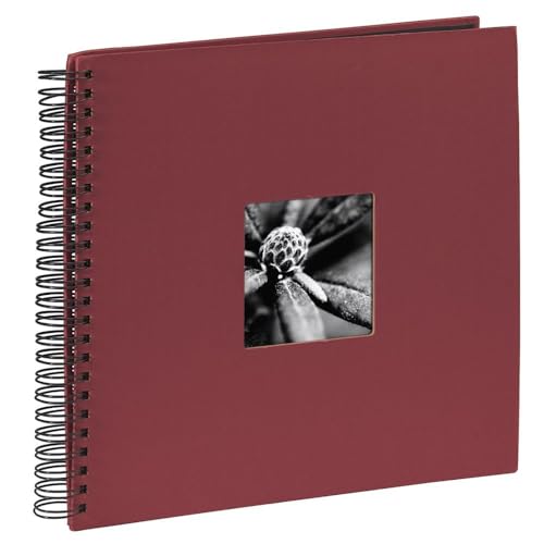 Hama Fotoalbum Jumbo 36x32 cm (Spiral-Album mit 50 schwarzen Seiten,...