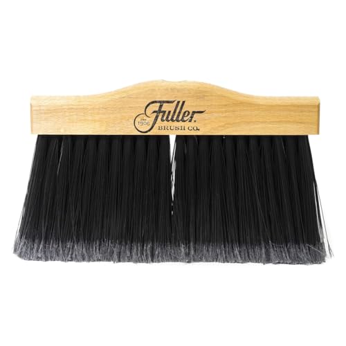 Fuller Brush 12-Inch Maple Wood Upright Broom Head Replacement Durable Sweeping for Indoor and Outdoor Floors Garage Basement Tile Concrete and Workshops (Broom Head Only)