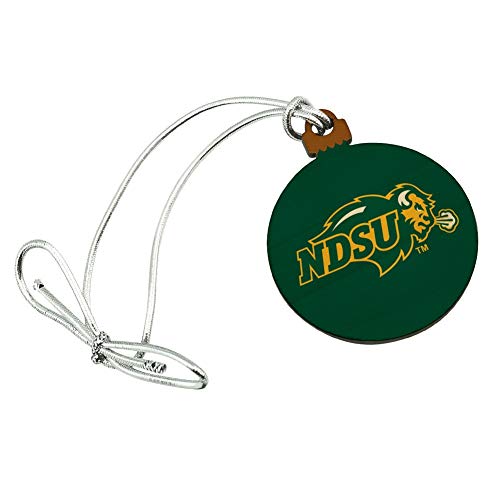 GRAPHICS & MORE North Dakota State Bison Logo Mini Small Tiny Wood Christmas Tree Holiday Ornament