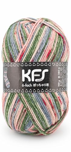 毛糸 ソックヤーン Opal オパール シャーフパーテ 6ply（6本撚り） ぽっちゃり君 合太 ウール混 KFS309.桜の商品画像（Amazon）