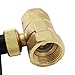 Motorized Ball Valve 3 Wires Brass 12-24V DC Electric Ball Valve 3/4