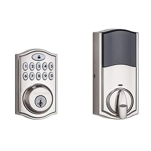 Kwikset 99140-002-R Z-Wave 914 SmartCode Electronic UL Deadbolt, Featuring SmartKey in Satin Nickel
