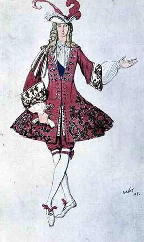 De Célèbres Tableaux Affiche de Arts Style Ludwig XIV Toile Salon 60x90cm Leon Bakst