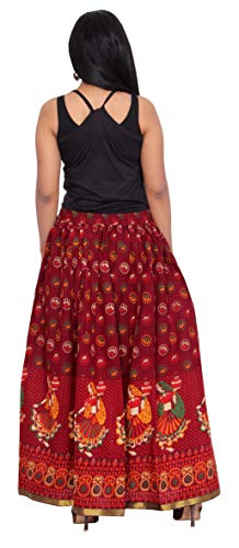 Image of Premium Polyester Long Skirt for Women, Free Size