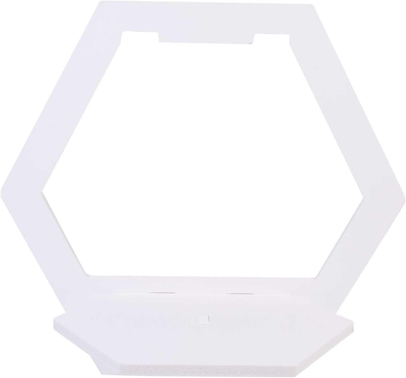 Wall Mounted Storage Shelf No Punch Rustic White Wood Plastic
