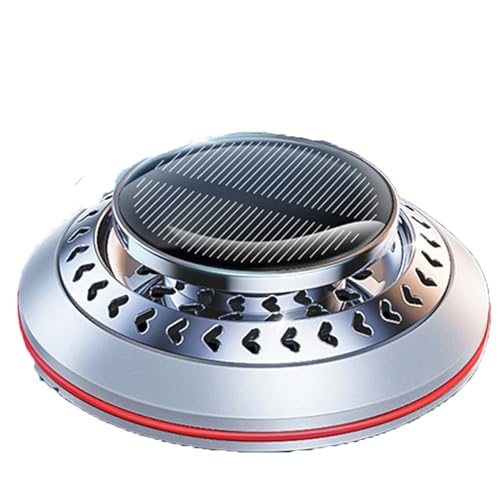 Solar-Powered Car Air Fresheners, 2023 New Model, Aluminum Alloy, Fragrance DIY, Premium Car Accessory,car airfresheners,Portable 360 Car Diffuser -C