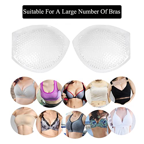 VASANA Wiederverwendbare perforierte BH-Silikon-Brusteinsätze, atmungsaktive Silikon-BH-Einsätze, Brustvergrößerung für Damen, Frauen, Mädchen, Badeanzüge & Bikini, Körbchengröße erhöhen