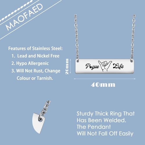 MAOFAED Vintage Necklace for Fans, Tv Show Inspired Gift, Surfing Gift for Women2