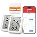 Produktbild SwitchBot Thermometer Hygrometer Innen 2 Pack with Hub Mini Matter, Bluetooth Hygrometer Digital Temperatur Feuchtigkeit Sensor mit APP & Datenspeicherung, Taupunkt/VPD/Absolute Feuchtigkeitssensor