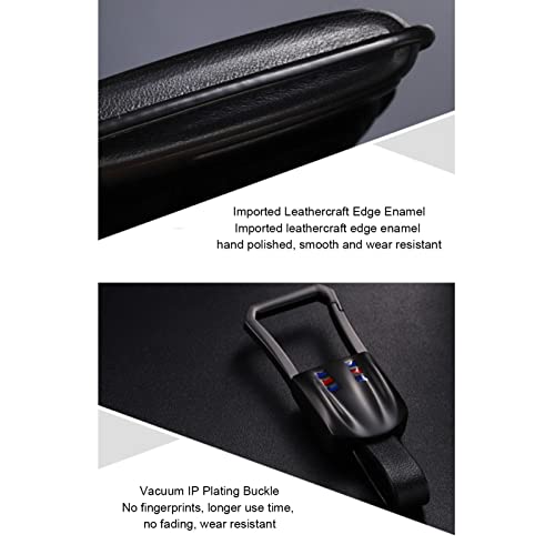 Étui de protection en cuir de clé Kluger Avalon avec porte-clés