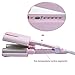 JINDIN 3 Barrel Hair Curler Triple Deep Waver Curler Curling Wand for Short Long Hair Ceramic Curling Iron Wave Crimper Styling Tool (Pink 32mm)