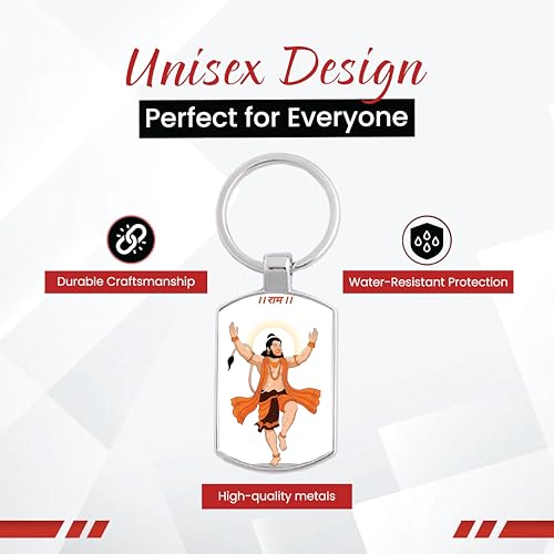 Image of Stylish Metal Keychains with Permanent Glossy Print - Inspirational Quotes & Spiritual Designs - Perfect Key chains for loved ones, Personal Use, Gifts & Return Gifts