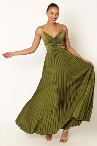 Image of Petal & Pup Women's Naira Pleated Maxi Dress