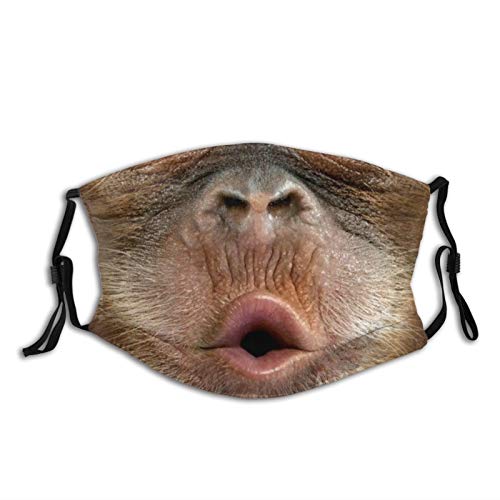 Funny monkey mouth Face Mask With Filter Pocket Washable Face Bandanas Balaclava Reusable Fabric Mask With 2 Pcs Filters Funny monkey mouth Face Mask With Filter Pocket Washable Face Bandanas Balaclava Reusable Fabric Mask With 2 Pcs Filters