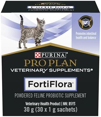 Purina Pro Plan Veterinary Supplements Fortiflora Powdered Cat Probiotics - 30 g sachets (Pack of 30)
