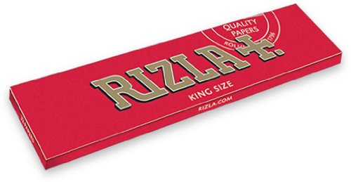 5 Packets Rizla Red King Size Cigarette - Tobacco Rolling papers by Rizla