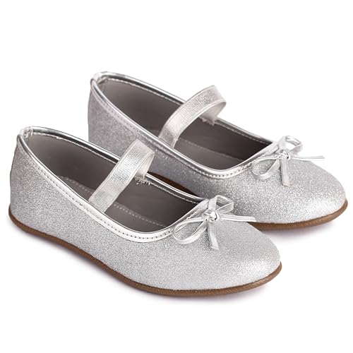 Image of Girl's Stylish Ballerinas, White, 24