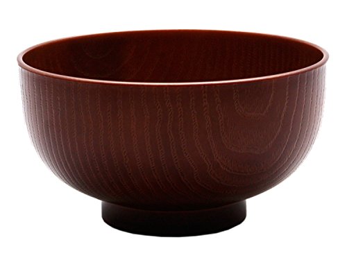 イシダ イシダ お椀 食洗機 電子レンジ対応 総塗 布袋 プラスチック ブラウン φ12×6.5cm