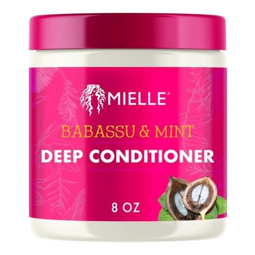 Mielle Organics Babassu & Mint Deep Conditioner with Protein, Moisturizing & Conditioning Deep Treatment, Hydrating Repair for Dry, Damaged, & Frizzy Hair, 8-Ounces