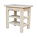 Solid Wood Kitchen Island, 36 Inch