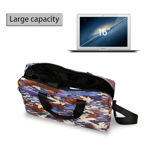 Maletín para laptop 16 pulgadas resistente al agua azul y púrpura miniatura 5