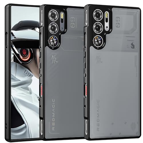 Guizzcg �Ή� ZTE Nubia Red Magic 9 Pro / 9 Pro+ / 9S Pro / 9S Pro+ �P�[�X, �������ϏՌ� �}�b�g���P�[�X ��ʕی� �����Y�ی� ����~�� �w��h�~ �S�ʕی� �u���b�N