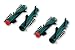 Produktbild eVendix 2 Paar Premium Ersatzbürsten/Bürsten/Rundbürsten/Bürstenrollen kompatibel mit Vorwerk EB 360, 370 / EB360, EB370