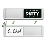 Un accesorio útil para todo tipo de hogares y empresas que quieren mantener su cocina limpia y en orden. Con el cartel de cocina, no tienes que enviar un mensaje a tu esposa o marido cada vez que haces los platos o gritas en la casa preguntando si están limpios o sucios. Indicador "Clean" en un lado, "Dirty" en el otro. Fácil de usar y fácil de deslizar.