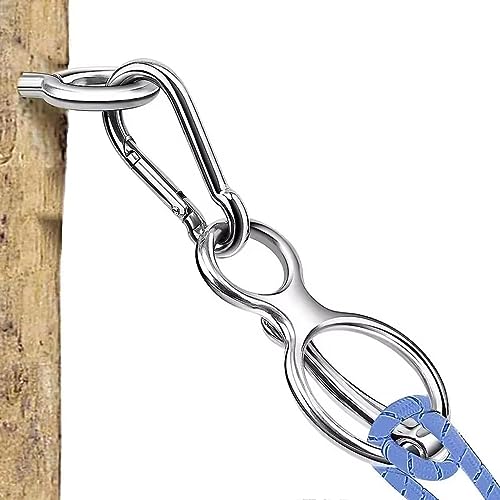HDYEGY Horse Tie Ring, Heavy Duty Stainless Steel Tie Ring Horse Training Equipment Horse Tack and Supplies with Eye Bolt,Quick snap,Humane and Safe Tie Way
