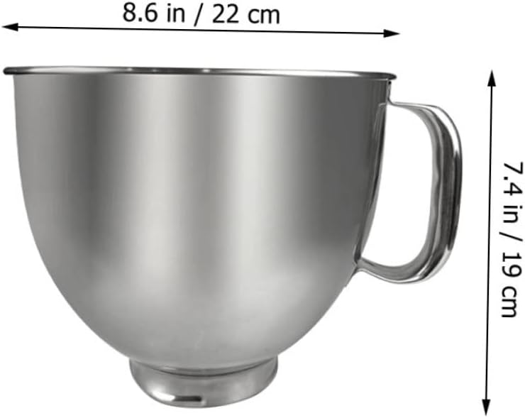 Mixing Bowl Replacement for Stainless Steel Bowl Versatile Kitchen Mixer Accessory for Batters Sauces