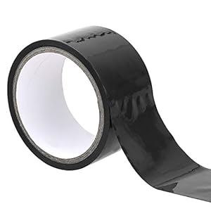 NOPNOG 16 m lang statisch bondage-plakband, SM-vasthoudband, anti-aanbakhaar, 4,9 cm breed (zwart)