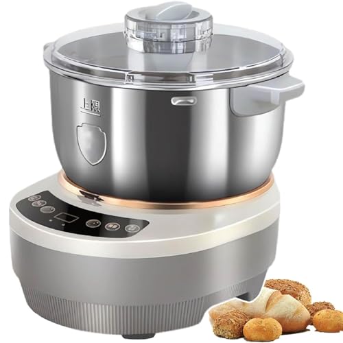 ADORZ Dough Kneading Machine with Ferment Function 304 Stainless Steel Professional Split Design Dough Mixer Machine with Microcomputer Timing Large Capacity Grey