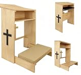 DOLEMODUO Wooden Prayer Kneeler with Storage