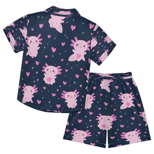 Image of Boccsty Red Strawberry Boy Summer Shorts Sets Hawaiian Toddler Boys T-Shirt & Pants 2 Pcs 3T-10T