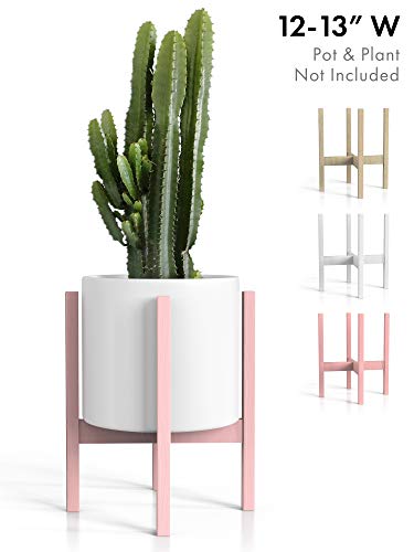 Mid Century Modern Plant Stand - Fits Large 12 & 13 Inch Planter