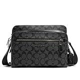 Coach West Camera Bag In Signature Canvas Messenger Men Crossbody 91485