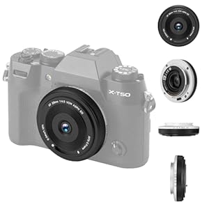 VILTROX 28mm F4.5 Ultra-Thin Pancake Lens X-Mount Auto Focus 28 mm f/4.5 XF Chips-Size APS-C Wide Angle Lens for Fuji
